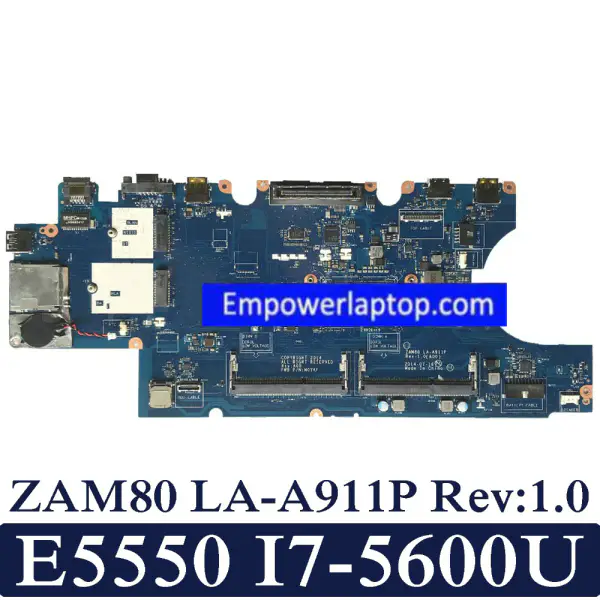 Dell Latitude E5550 ZAM80 LA-A911P Rev:1.0 I7-5600U Moederbord