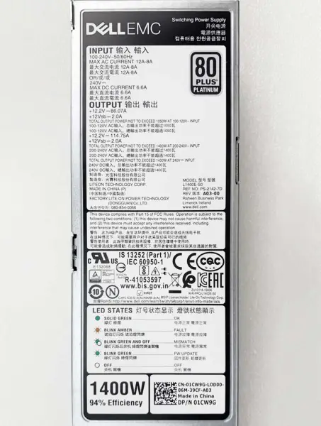 Emc 078-000-080 078-000-111-00 078-000-111 Sg9001 2200w stand-by voeding