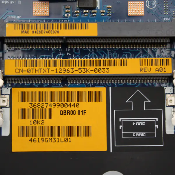 Dell Alien-ware M17x R4 LA-8341P CN-0THTXT Moederbord