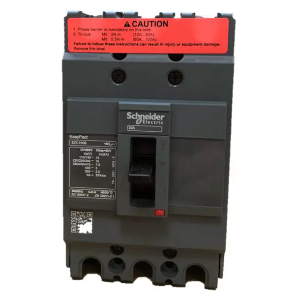 3-polige installatieautomaat Easypact EZC100B 3P30A