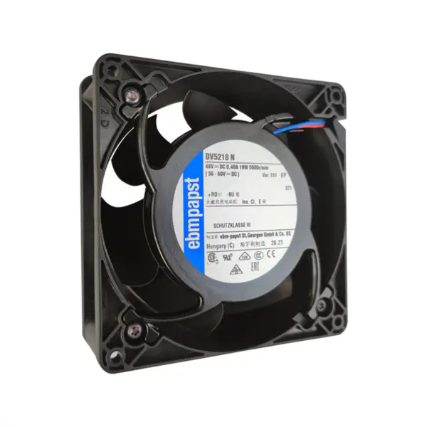 Origineel Ebmpapst DV5218N 48VDC 127 * 127 * 38mm 0,395A 18,5W 5000RPM 2700m3/h Axiale ventilator voor Signaalzender