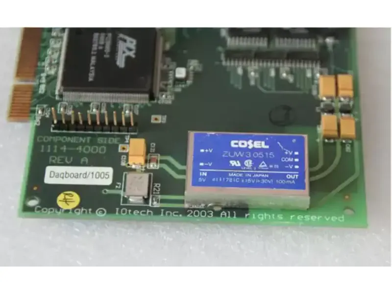 COMPONENT SIDE 1114-4000 REV A daqboard/1005 industrieel moederbord