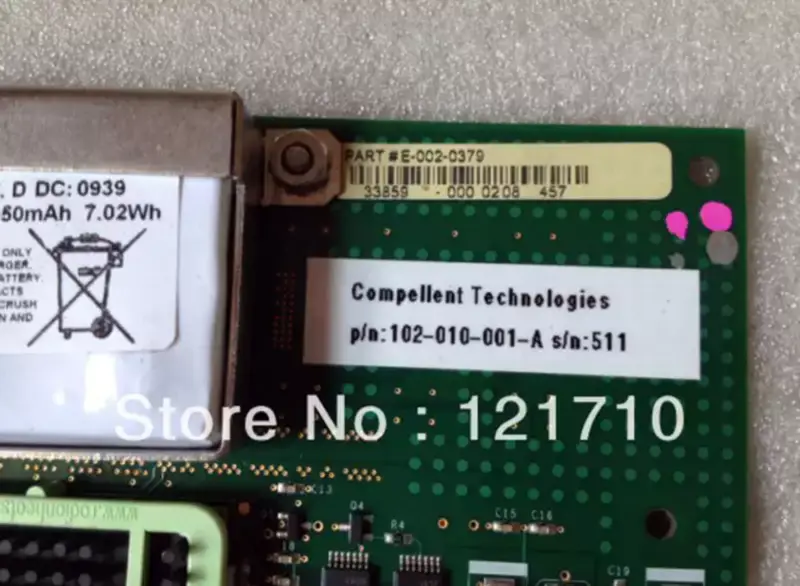 Compellent opslagonderdelen E-002-0379 102-010-001-A CARD industrieel moederbord