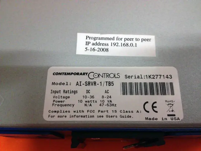 EIGENTIJDSE BESTURING AI-SRVR-1/TB5