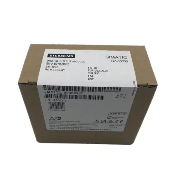 Siemens PLC-module 6ES7222-1HF32-0XB0 SIMATIC S7-1200 Digitale uitgang SM 1222, 8 DO relais 2 A