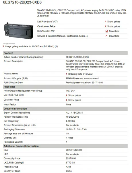Siemens PLC-module 6es7518-4fp00-0ab0 simatic s7-150 6ES7 422-1HH00-0AA0 6ES74221HH000AA0