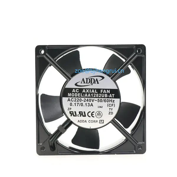 ADDA AA1282UB-AT AA-serie 2700 RPM 120 x 120 x 38 mm 111,9 CFM 220-240 V AC-kogellager ventilator