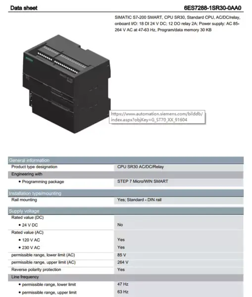 Siemens module 6ES7288-0ED10-0AA0 6ES72880ED100AA0