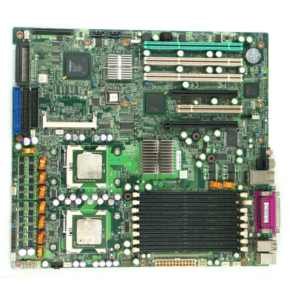 SUPER werkstationkaart SUPER X6DA8-G2 REV 3.00 met dual xeon 604 socket en scsi 68 pin raid interface industrieel moederbord