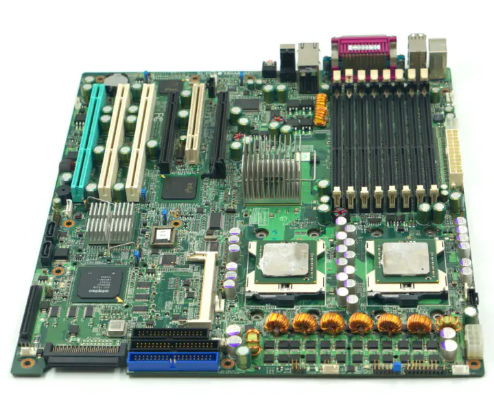 SUPER werkstationkaart SUPER X6DA8-G2 REV 3.00 met dual xeon 604 socket en scsi 68 pin raid interface industrieel moederbord
