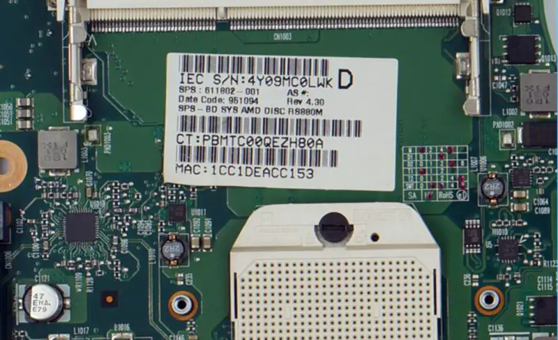 HP 611802-001 325 425 625 Moederbord