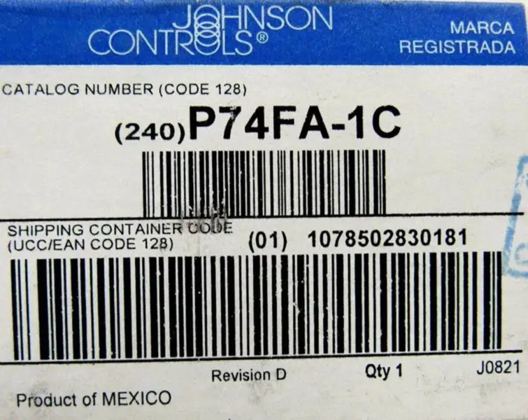 JOHNSON BESTURINGEN P74FA-1C
