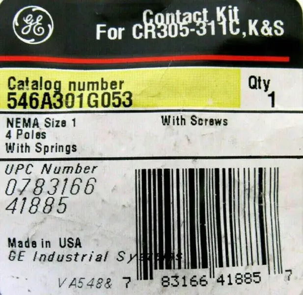 ALGEMENE ELEKTRISCHE 546A301G053