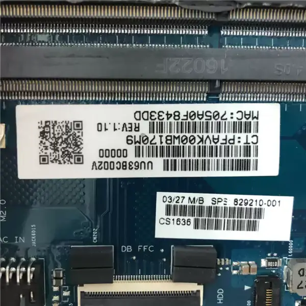 HP 856764-001 856764-501 856764-601 A6-7310U Moederbord