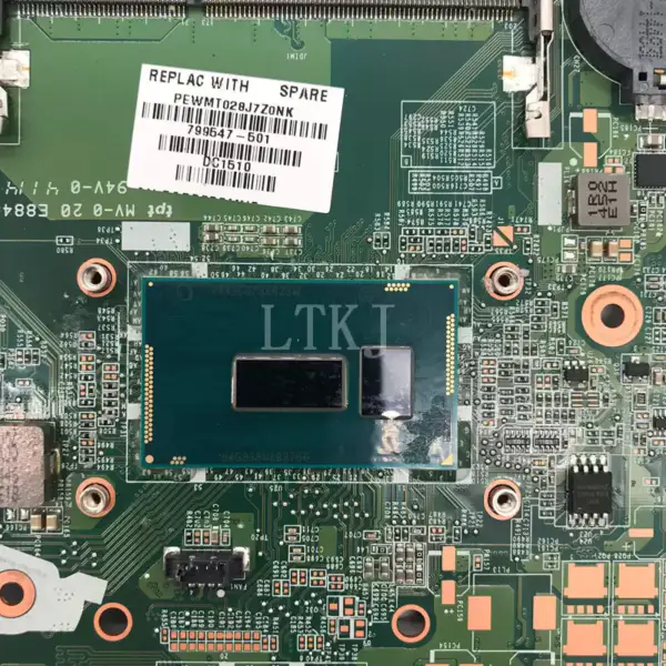 HP 856227-001 856227-501 856227-601 I7-6500U 940MX 2GB DAG34AMB6D0 Moederbord