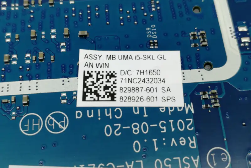 HP 858583-001 858583-501 858583-601 LA-D703P Moederbord