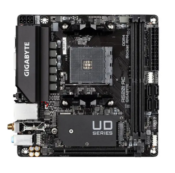 GIGABYTE A520I AC Moederbord mITX AMD AM4 Socket DDR4 64 GB