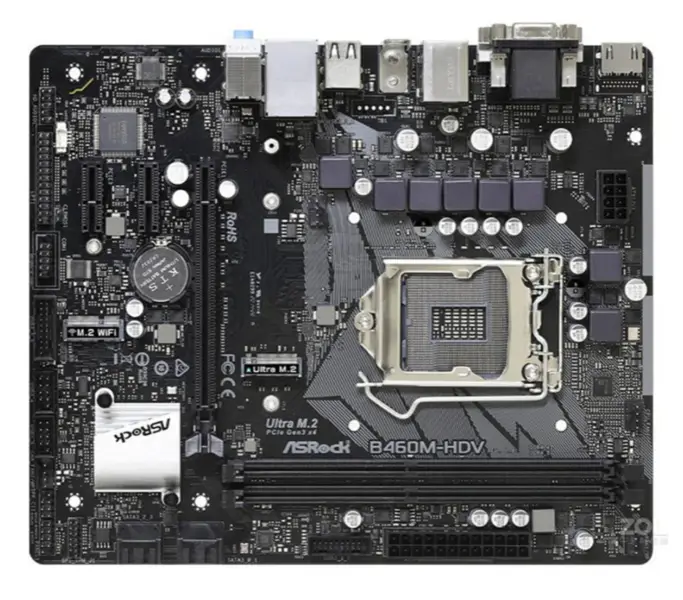 ASRock B460M HDV moederbord LGA 1200 DDR4