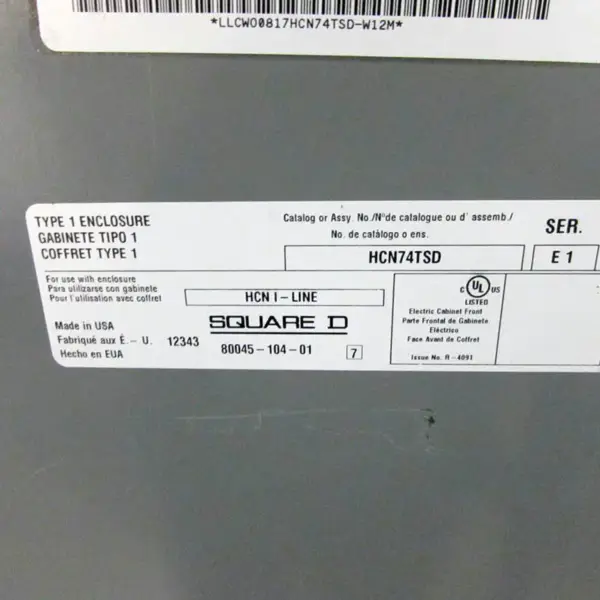 Vierkante D HCN74TSD