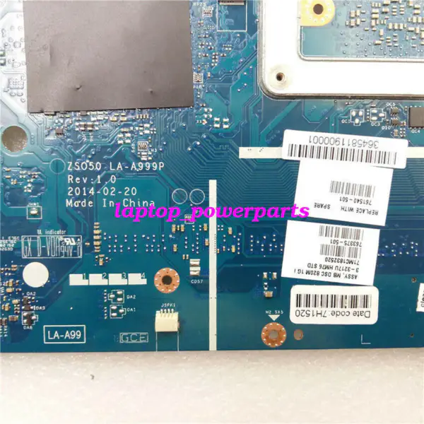 HP 761540-001 250 G3 Intel HM76 I3-3217 CPU moederbord ATX moederbord