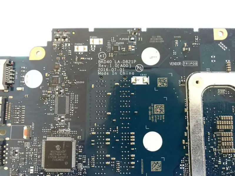 Dell LA-D821P moederbord
