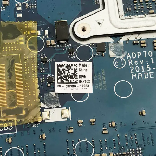 Dell 0KP60X ADP70 LA-C832P Rev:1.0(A00) moederbord