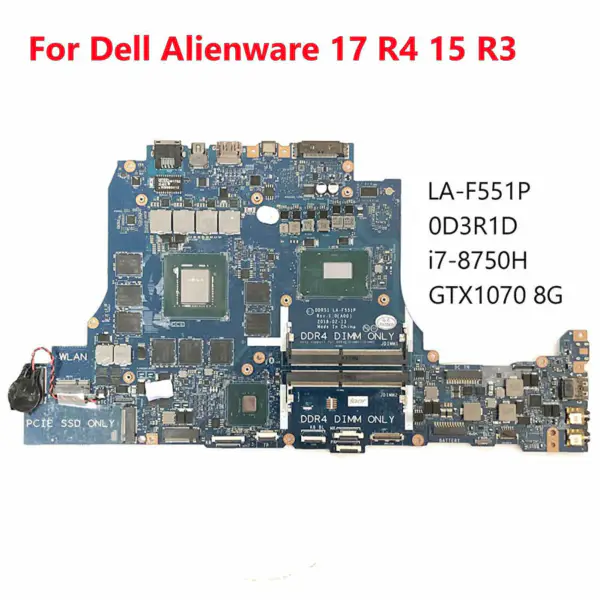 Dell DD3R1D3R1D0D3R1D LA-F551P moederbord