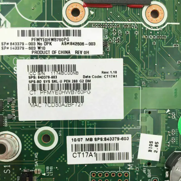 HP 842606-003 moederbord