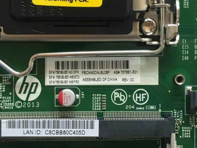HP 757881-501 moederbord