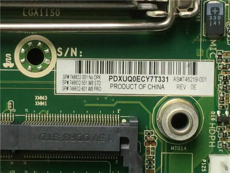 HP 746219-001 moederbord