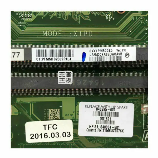 HP 840295-601 moederbord