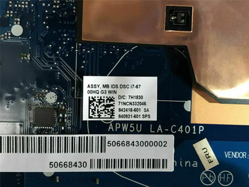 HP 840931-601 moederbord
