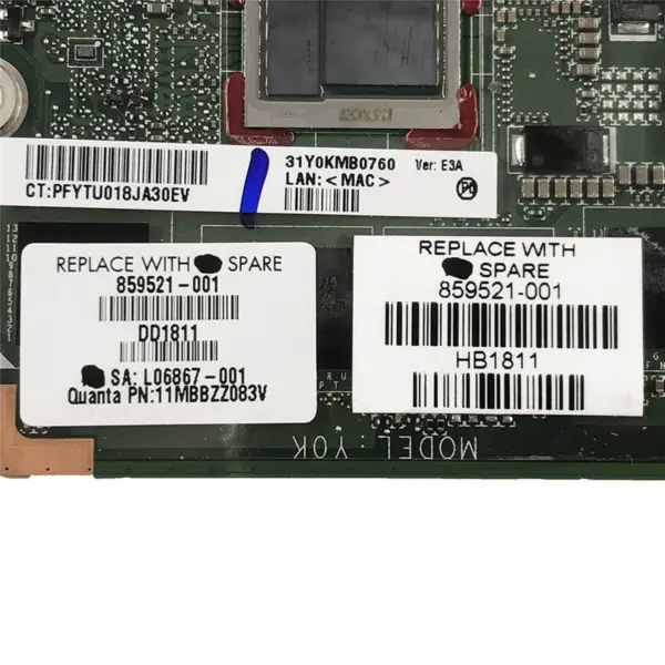 HP 829521-001 moederbord