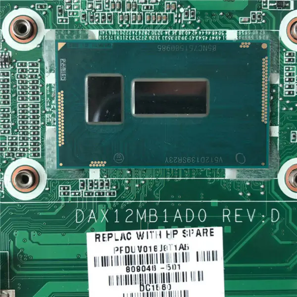 HP DAX12MB1AD0809046-501 moederbord