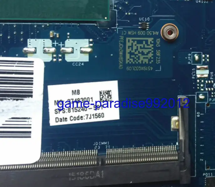 HP 815240-501 moederbord