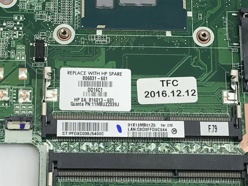 HP EliteOne 705 G2 798973-001 822827-001 AIO moederbord