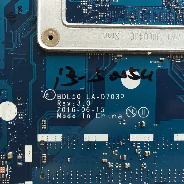 HP 858583-001 858583-501 858583-601 LA-D703P Moederbord