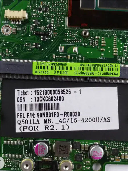 Asus 60NB01F0-MB6020 Q501LA ATX moederbord