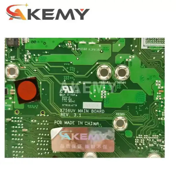Asus X756UA ATX moederbord