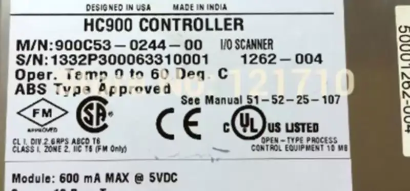 Honeywell HC900 CONTROLLER CPU 50001439-110+D 900C53-0244-00 I/O SCANNER 50001262-004 industrieel moederbord