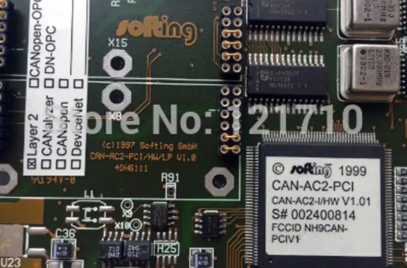 SOTING GMBH CAN-AC2-PCI/HW/LP V.10 4DH6111 CAN-AC2-I/HW V1.01 industrieel moederbord