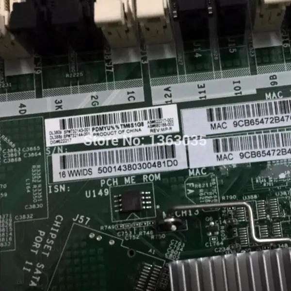 HP 732143-001 732144-001 622217-002 server moederbord voor DL380P DL388P Gen8 V2