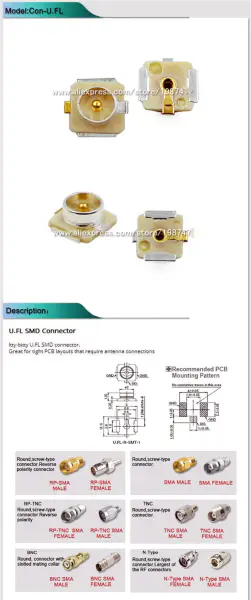 10pcs/lot U.FL IPEX GPS Actieve Antenne 28*28*7 Kabellengte 10CM voor Huawei ME909S-120 ME909U-521 ME909U-523 Me909s-821 ect.