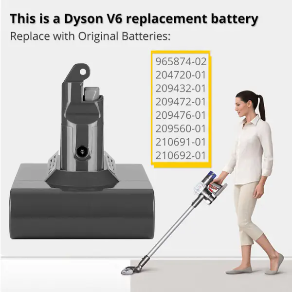 Dyson V6 DC62 DC58 DC59 SV09 SV07 SV03 Accu
