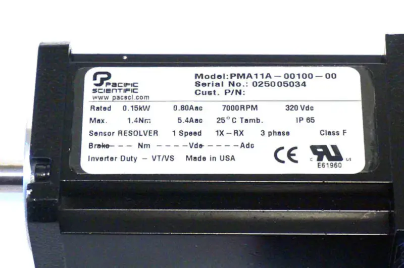 PACIFIC WETENSCHAPPELIJK PMA11A-00100-00