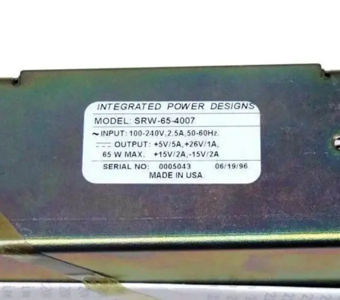 GEÏNTEGREERDE VERMOGENSONTWERPEN SRW-65-4007