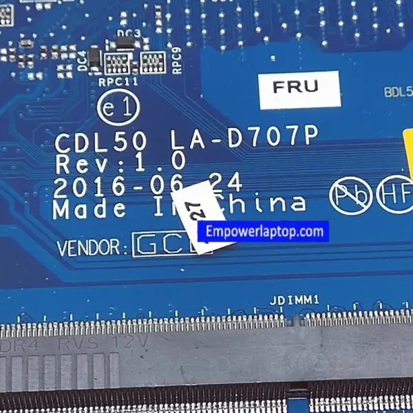 HP 17-G 829278-001 829278-601 DAX1BDMB6F0 I5-6200 CPU Laptop Moederbord