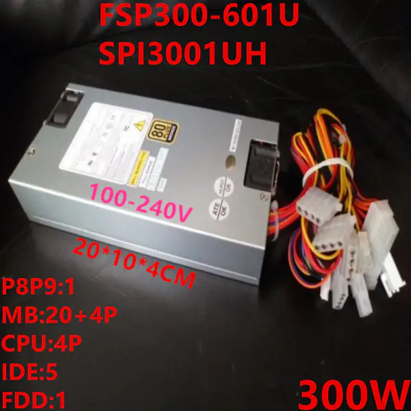 FSP AT -5V 1U P8P9 Geschatte 300W Peak 450W schakelende voeding FSP300-601U SPI3001UH