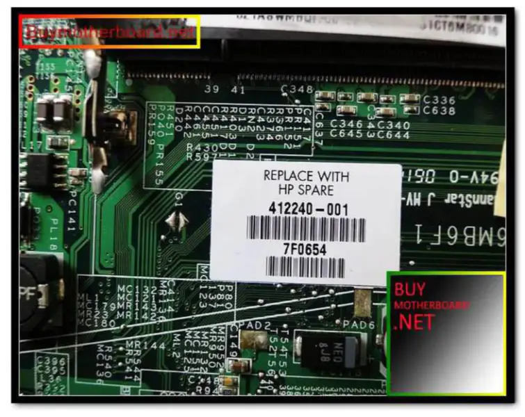 moederbord 412240-001 voor HP pavilion DV1000