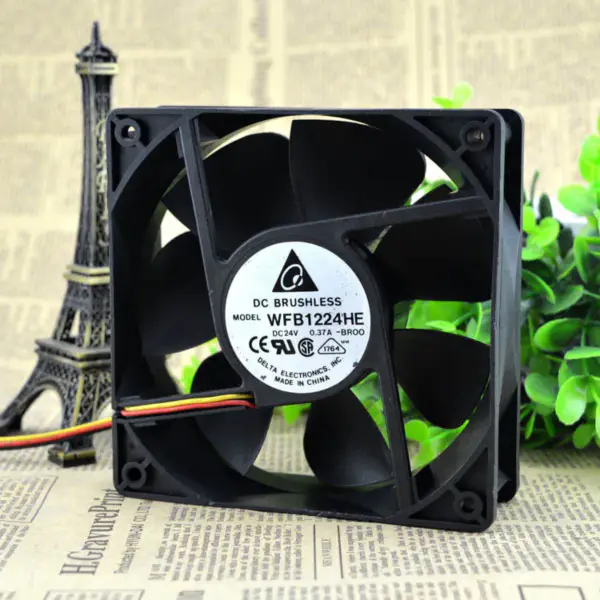Delta wfb1224he-BROO 12038 12CM 24V 0,50A 3-draads ventilator